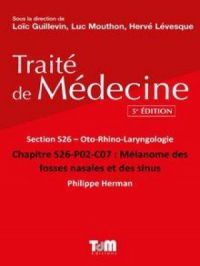 Mélanome des fosses nasales et des sinus | Philippe Herman. Auteur
