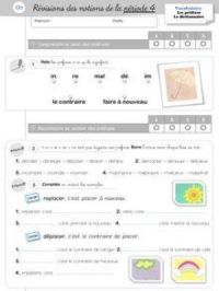 Evaluations Etude de la langue / Lecture CE1 – 4ème période - Vocabulaire | nanihi. Auteur