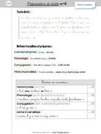Orthographe / Grammaire / Vocabulaire CE1 – Préparations de dictées et leçons - Préparations de dictées n°4 | nanihi. Auteur