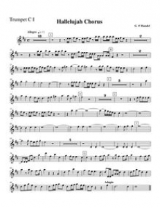 Affiche du document Partition trompette 1 (C), Messiah, Handel, George Frideric