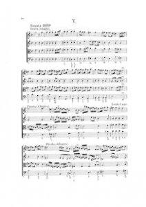 Affiche du document Partition Sonata No.5, Hortus Musicus, Reincken, Johann Adam