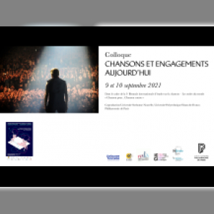 Affiche du document Colloque. Chansons et engagements aujourd'hui
