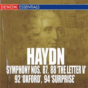 Affiche du document Haydn: Symphony Nos. 87, 88 "The Letter V", 92 "Oxford Symphony" & 94 "Mit dem Paukenschlag"