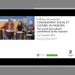 Affiche du document International Symposium. The social and cultural commitment of the musician
