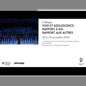 Affiche du document Colloque : Voix et adolescence : rapport à soi, rapport aux autres